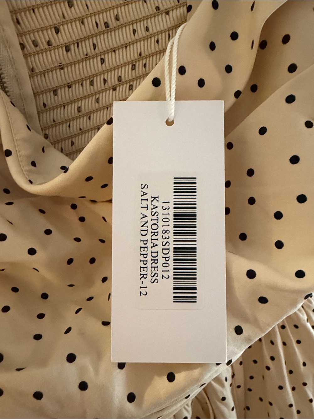 Reformation Kastoria “Salt and Pepper” Polka Dot Convertible Formal Gown - Sz 12 - Picture 5 of 9